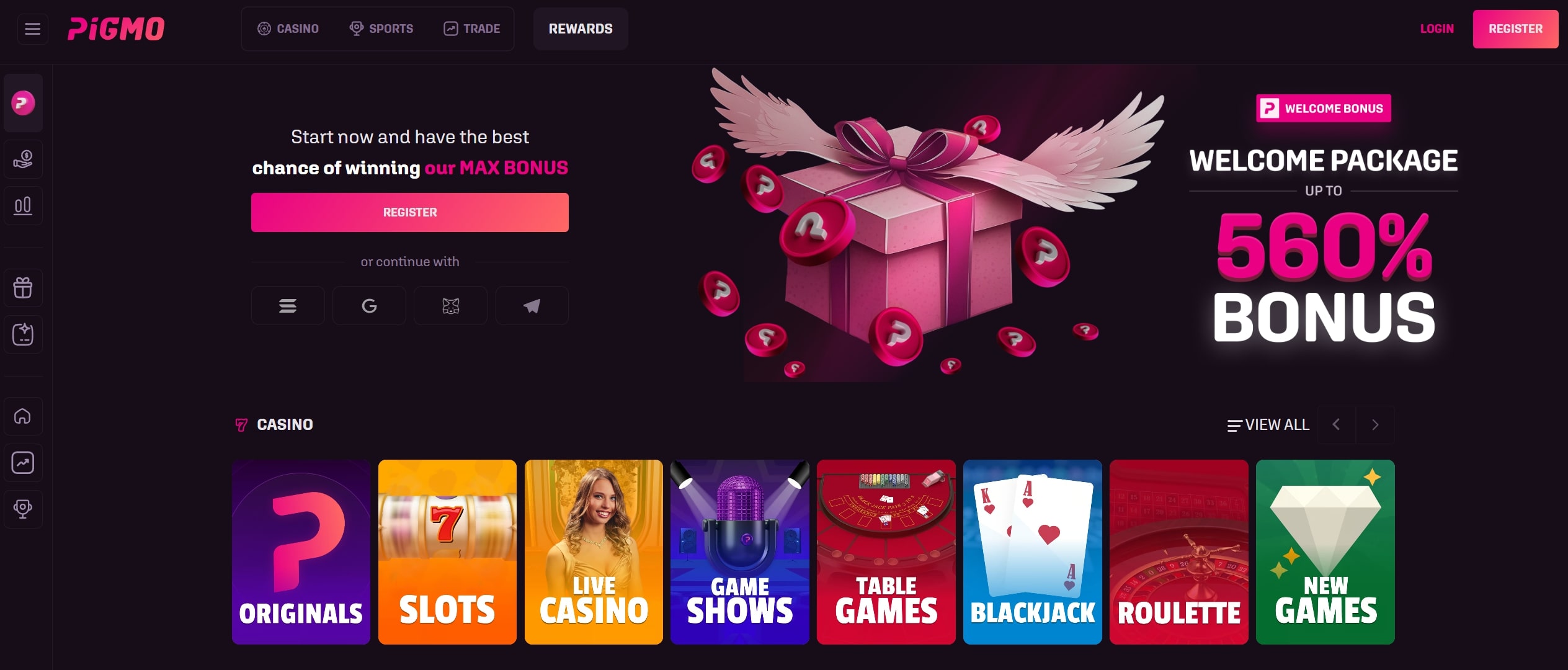 Pigmo.com Screenshot